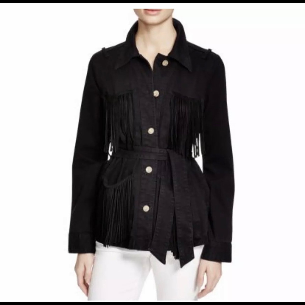McGuire Denim Can’t Buy My Love Fringe Jacket MD1